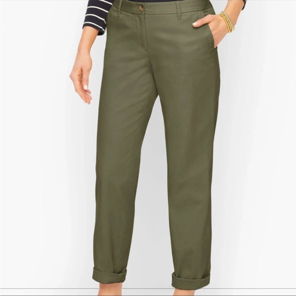 TALBOTS Relaxed Chino Pants, Sagebrush Size 10P